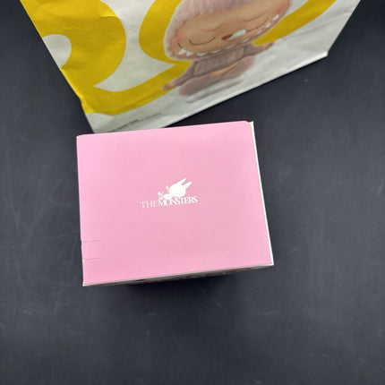 Authentic Pop Mart Labubu Exciting Macaron - TOFFEE Plush Pendant