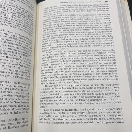 1977 THE LEGACY OF MALTHUS: THE SOCIAL COST OF THE NEW SCIENTIFIC RACISM 1st ED