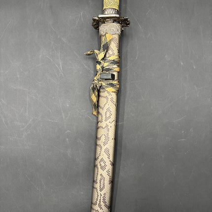 Stainless Steel Blade Snake Head Sword Japanese Samurai Katana