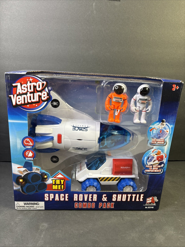 Astro Venture Space Shuttle Toy with 2 Astronauts, Mechanical Arm and Rover -...