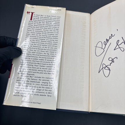 SIGNED! "THE GOOD WAR" AN ORAL HISTORY OF WORLD WAR TWO STUDS TERKEL 1st Edition