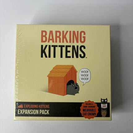 NEW Barking Kittens - Exploding Kittens Expansion Pack - Includes Cat Crown