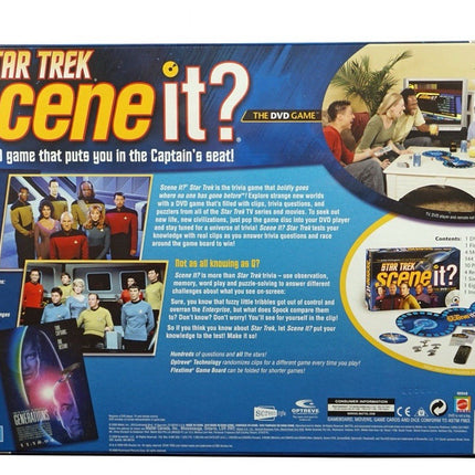 Star Trek Scene It? DVD Game with Real TV and Movie Clips Sealed NEW