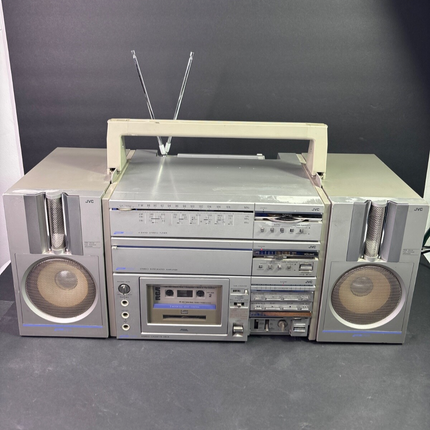 JVC PC-5 "The Quintet" Rare 80's Vintage Stereo Cassette Boombox. READ DESCRIPT