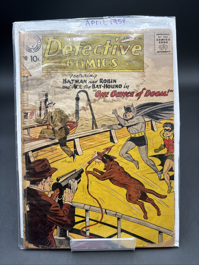 Detective Comics (1937) #254 Mid Grade Sheldon Moldoff Bat-Hound Cover/Story