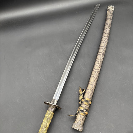 Stainless Steel Blade Snake Head Sword Japanese Samurai Katana