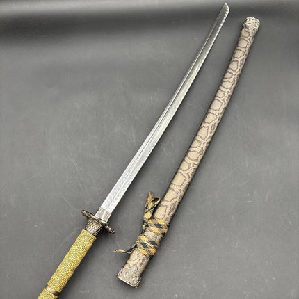 Stainless Steel Blade Snake Head Sword Japanese Samurai Katana