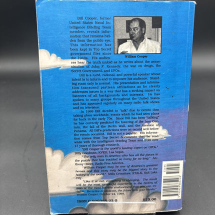 Behold a Pale Horse 1991 William Cooper 500 Pg Unrevised Protocol of Z CFR 🐴