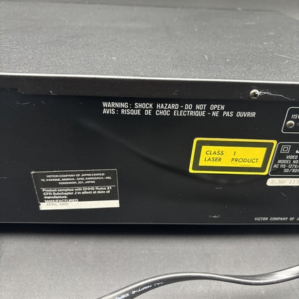Vintage JVC XL-SV22 Compact Disc/Video CD Player