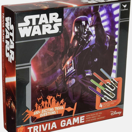 Star Wars Trivia Game 650 Questions Lightsaber Puzzles Disney New Sealed Box
