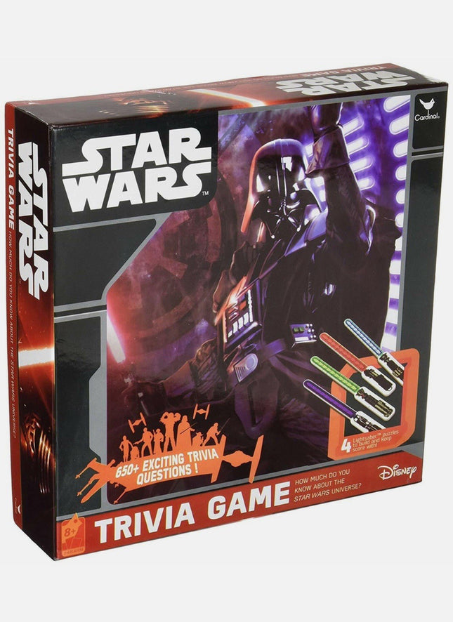 Star Wars Trivia Game 650 Questions Lightsaber Puzzles Disney New Sealed Box