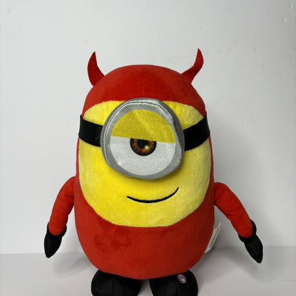 Minions Stuart Plush Devil Side Stepper Animated Halloween 11 Inch Stuffed Gemmy
