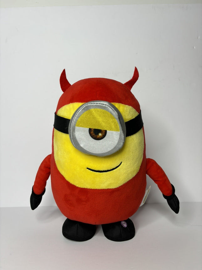 Minions Stuart Plush Devil Side Stepper Animated Halloween 11 Inch Stuffed Gemmy