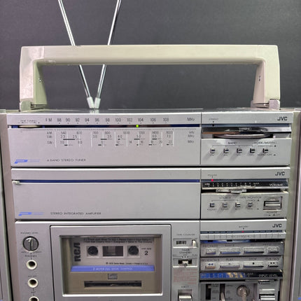 JVC PC-5 "The Quintet" Rare 80's Vintage Stereo Cassette Boombox. READ DESCRIPT