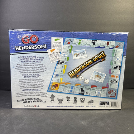 Hendersonopoly A Monopoly Themed Board Game Henderson Nevada NEW SEALED
