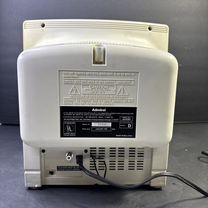 Admiral 13” Color TV #12301 00 W/Remote And Original Box