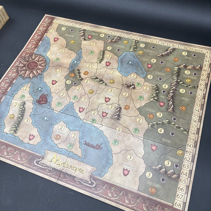 Mythotopia-Martin Wallace-Tree fog Board Game Perfect Condition