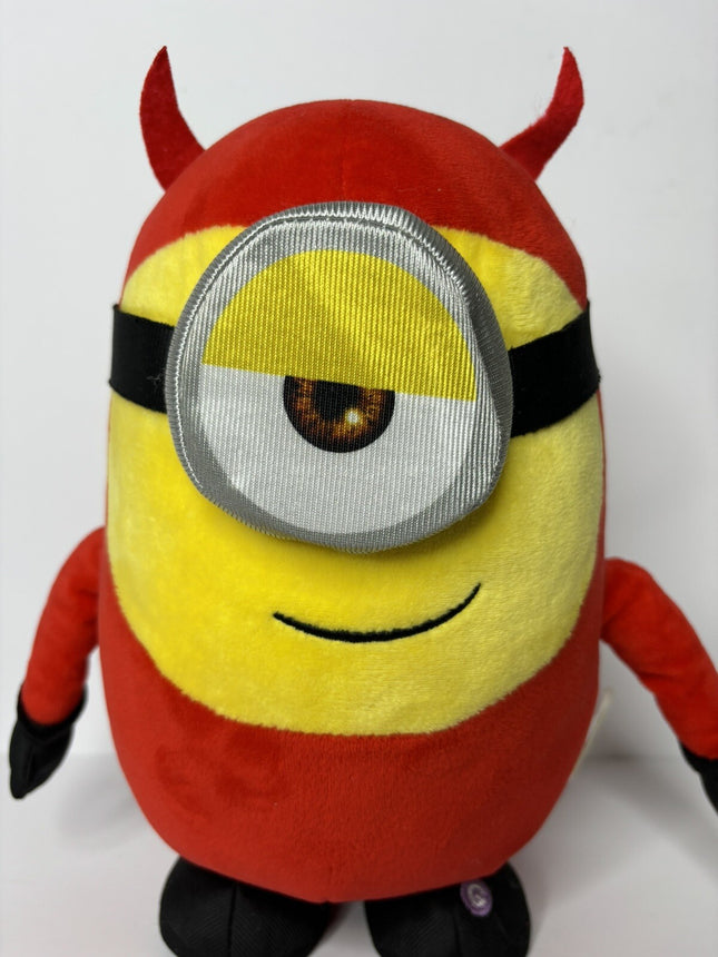 Minions Stuart Plush Devil Side Stepper Animated Halloween 11 Inch Stuffed Gemmy