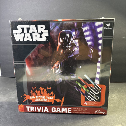 Star Wars Trivia Game 650 Questions Lightsaber Puzzles Disney New Sealed Box