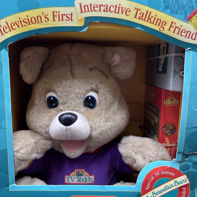 1993 TV Teddy Bear Television First Interactive Talking Vintage Berenstain Bears