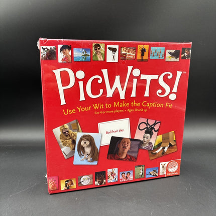Picwits! Board Game - Use Your Wit To Make The Caption Fit 2012 Mindware Sealed