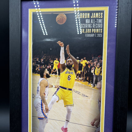 Los Angeles Lakers LeBron James Highland Mint NBA All-Time Scoring Record