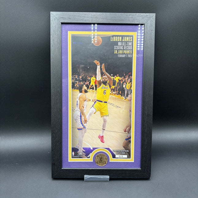 Los Angeles Lakers LeBron James Highland Mint NBA All-Time Scoring Record