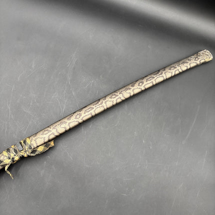 Stainless Steel Blade Snake Head Sword Japanese Samurai Katana
