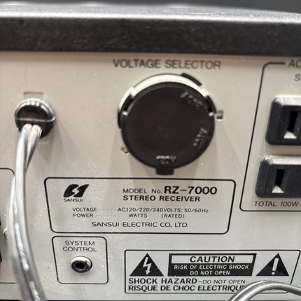 Sansui Audio Video Stereo Receiver RZ-7000 Working Tested Japan Working