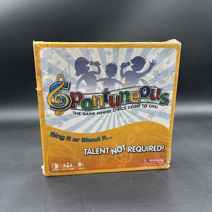 New & Sealed! Spontuneous The Song Game For Family Music Fun