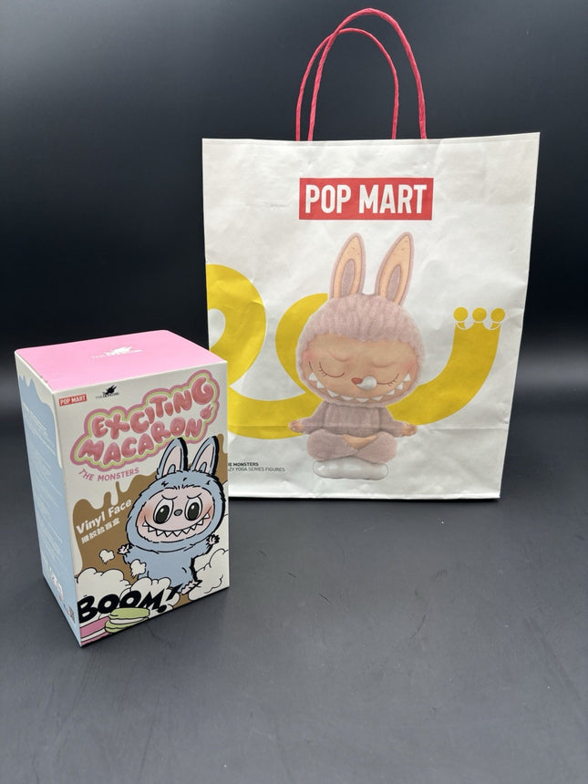 Authentic Pop Mart Labubu Exciting Macaron - TOFFEE Plush Pendant