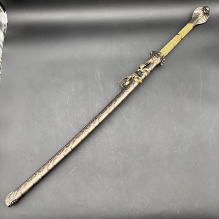Stainless Steel Blade Snake Head Sword Japanese Samurai Katana