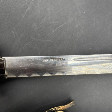 Stainless Steel Blade Snake Head Sword Japanese Samurai Katana