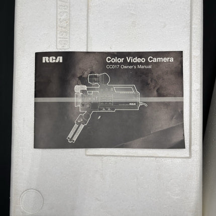 1984 RCA Color Video Camera w/ Viewfinder (CC017) SelectaVision, Made in Japan
