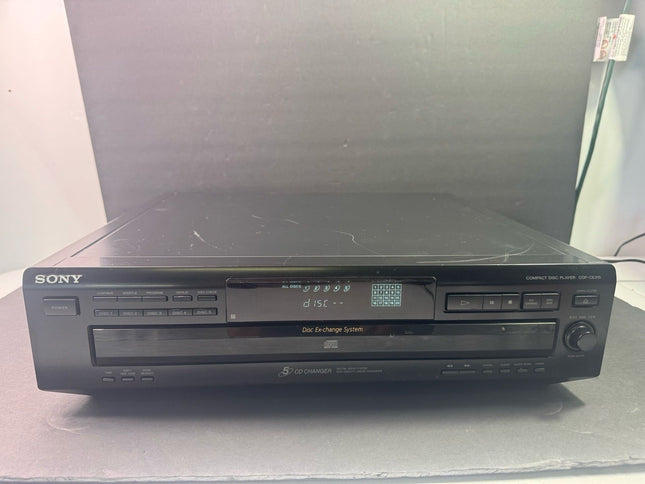 Sony CDP-CE315 5 Disc CD Changer Player Carousel w/ cord Tested Works Great!