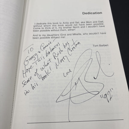 SIGNED Tom Barberi Book- “barberi Attempts To… Legalize Adulthood I’m Utah”