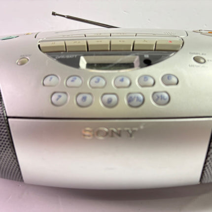 Sony CFD-S300 Megabass Boombox CD-Player/AM-FM Radio/Cassette Recording TESTED