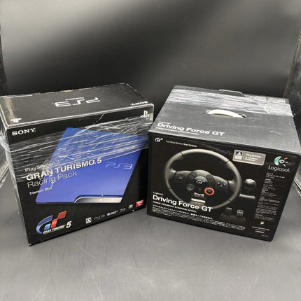 SONY PS3 Gran Turismo 5 Racing Pack Japan Version Limited Ed +LOGITECH Force Gt