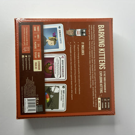NEW Barking Kittens - Exploding Kittens Expansion Pack - Includes Cat Crown