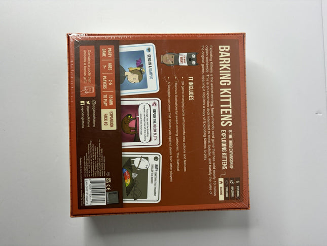 NEW Barking Kittens - Exploding Kittens Expansion Pack - Includes Cat Crown