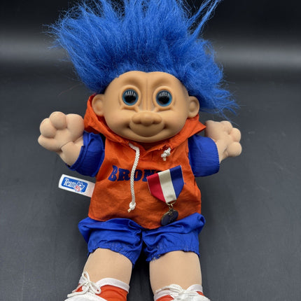 Denver Broncos Troll Doll Vintage NFL Mascot Rare 90s Collectible