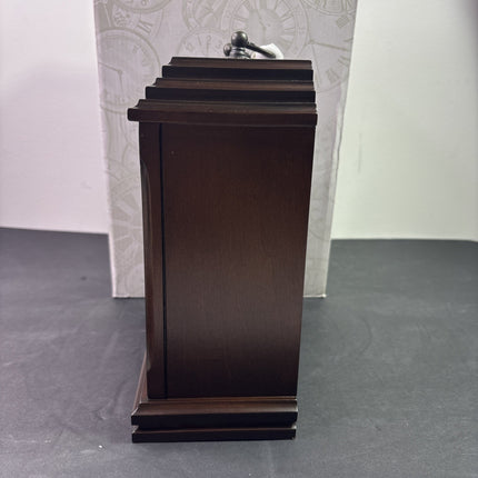 Bulova B1532 Docu t Tabletop Clock 12" Brown Finish BRAND NEW✅