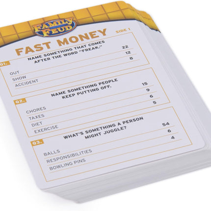 Spin Master Games, Family Feud: Ultimate Edition, Includes Tin Storage Box & 50 Bonus Questions, Friendly Competition Game, Family Game Night, 3+ Players, for Ages 8 & Up